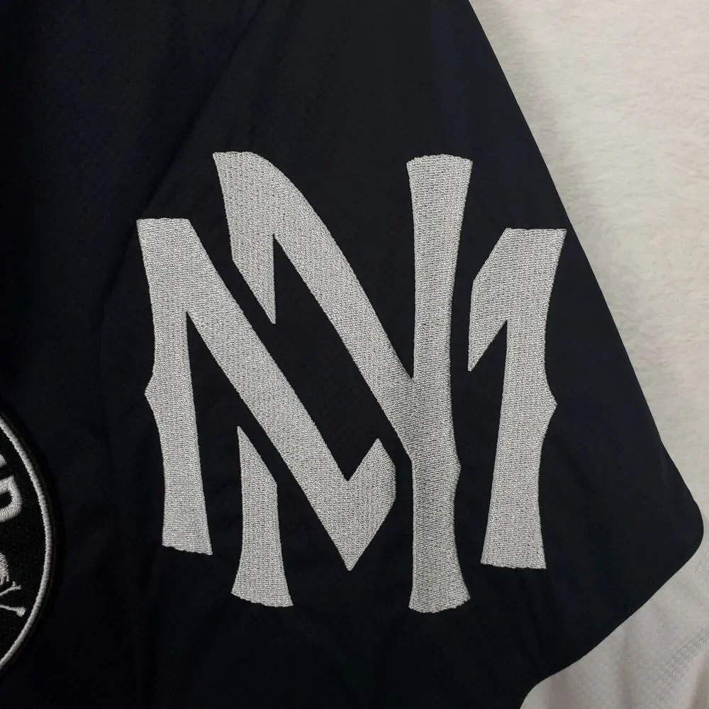 Mastermind World Mitchell & Ness Large Windbreaker Jacket 2023 Collab Black‎ New - Picture 7 of 12